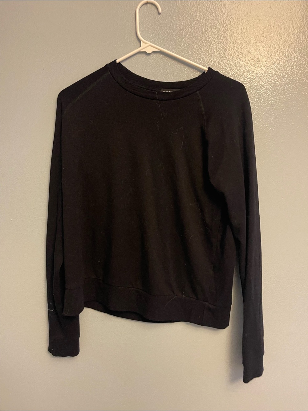Beyond Yoga Black Crewneck Pullover Sweatshirt